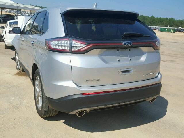 2FMPK3K85GBB12133 - 2016 FORD EDGE Gümüş fotoğraf 3