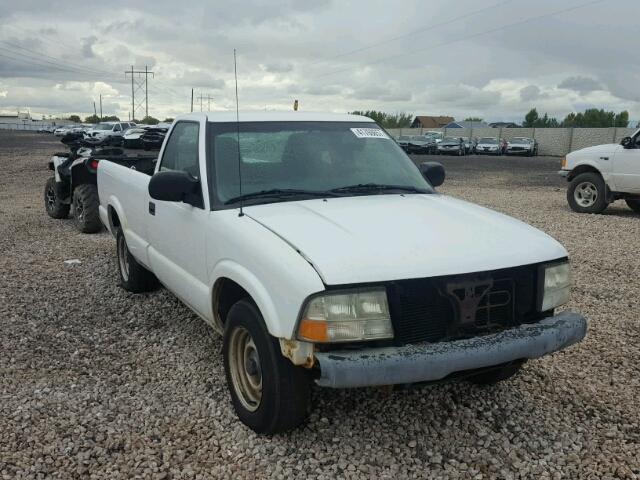 1GTCS145118237649 - 2001 GMC SONOMA WHITE photo 1