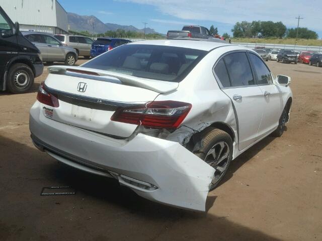 1HGCR2F84GA000505 - 2016 HONDA ACCORD EXL WHITE photo 4