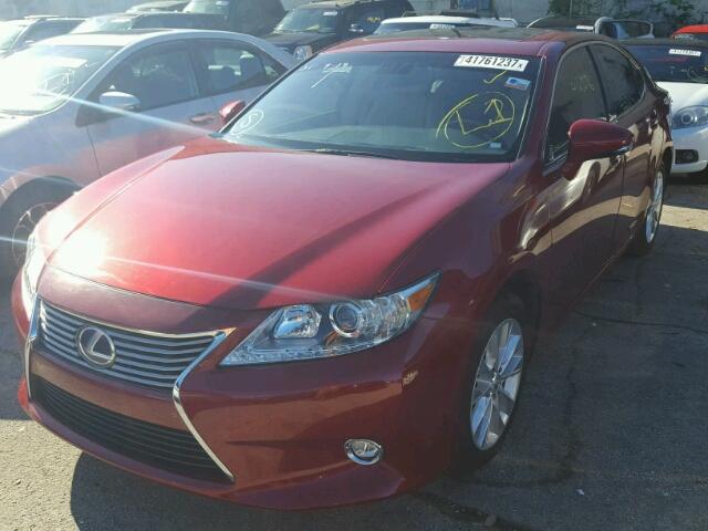 JTHBW1GG0E2055090 - 2014 LEXUS ES MAROON photo 2