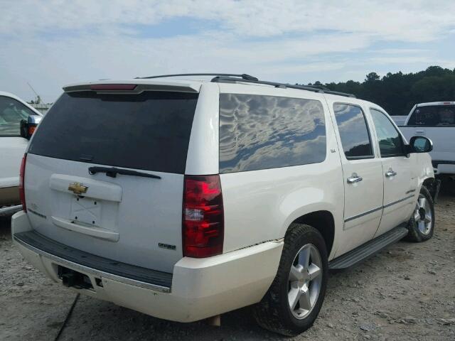 1GNSCKE00BR197066 - 2011 CHEVROLET SUBURBAN C WHITE photo 4