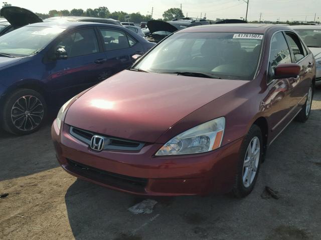 1HGCM66543A092012 - 2003 HONDA ACCORD MAROON photo 2