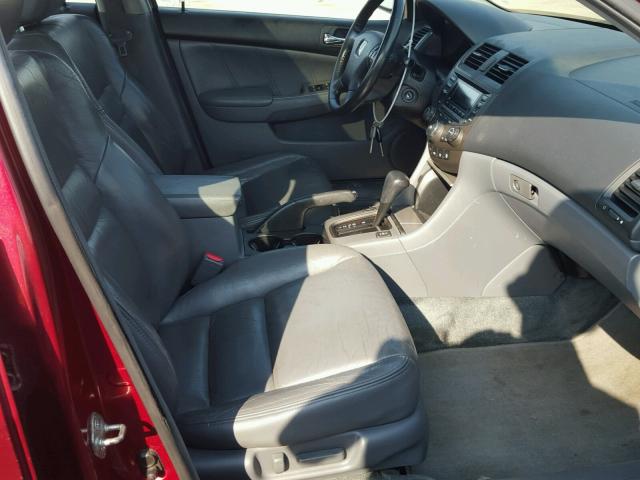 1HGCM66543A092012 - 2003 HONDA ACCORD MAROON photo 5