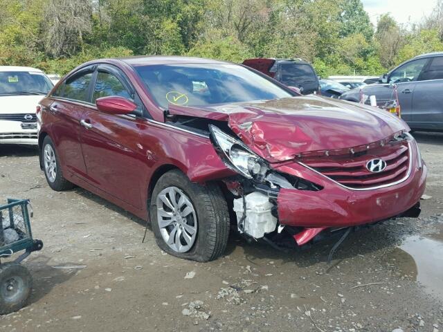 5NPEB4AC9CH344692 - 2012 HYUNDAI SONATA RED photo 1