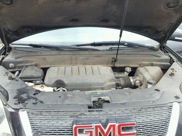 1GKER23748J126355 - 2008 GMC ACADIA SLT შავი ფოტო 7