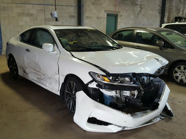 1HGCT1B6XGA002212 - 2016 HONDA ACCORD EXL WHITE photo 1