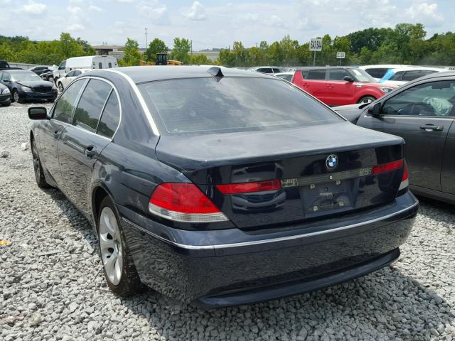 WBAGN63433DR17431 - 2003 BMW 745 LI BLUE photo 3