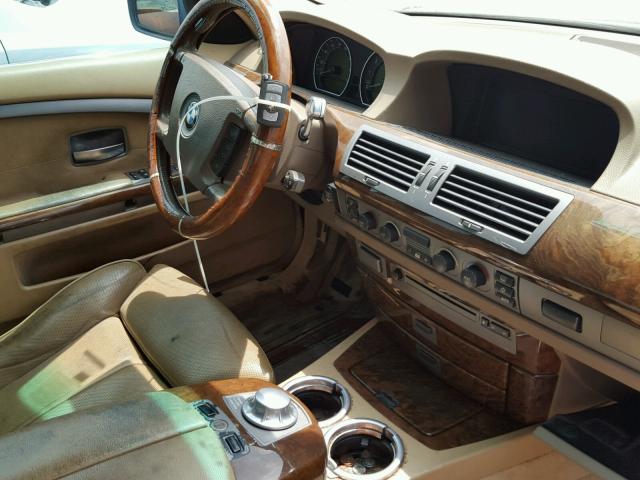 WBAGN63433DR17431 - 2003 BMW 745 LI BLUE photo 9