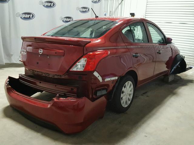 3N1CN7AP4HL818349 - 2017 NISSAN VERSA RED photo 4