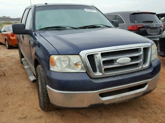 1FTRW12W48FA13419 - 2008 FORD F150 BLUE photo 1