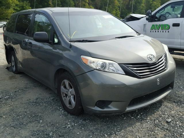 5TDKA3DC1BS007955 - 2011 TOYOTA SIENNA BAS GREEN photo 1