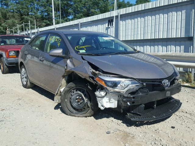 2T1BURHE9FC347018 - 2015 TOYOTA COROLLA L BROWN photo 1