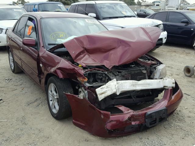 JM1BJ225830157337 - 2003 MAZDA PROTEGE DX BURGUNDY photo 1