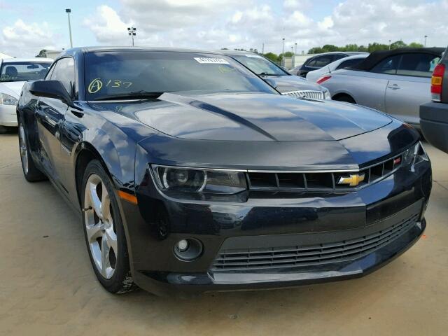 2G1FB1E33E9134908 - 2014 CHEVROLET CAMARO LT BLACK photo 1