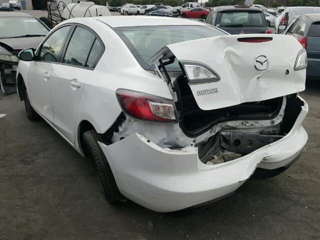 JM1BL1SG9A1196273 - 2010 MAZDA 3 I WHITE photo 3