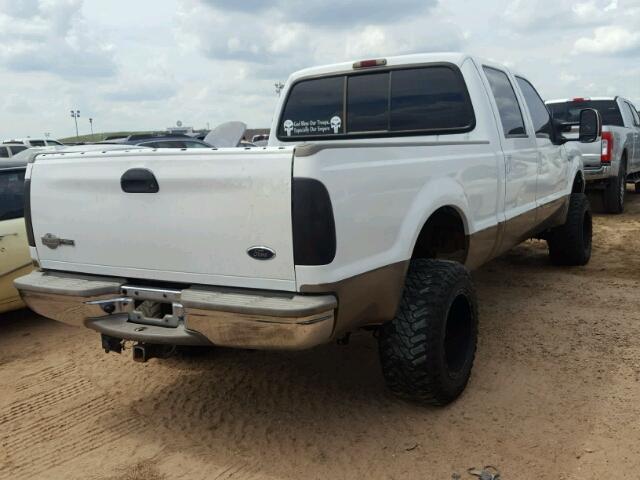 1FTSW31P44EB79530 - 2004 FORD F350 WHITE photo 4