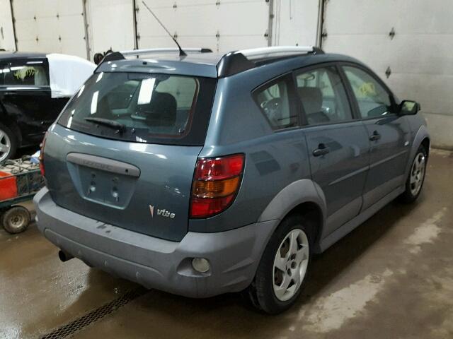 5Y2SL65897Z437387 - 2007 PONTIAC VIBE BLUE photo 4