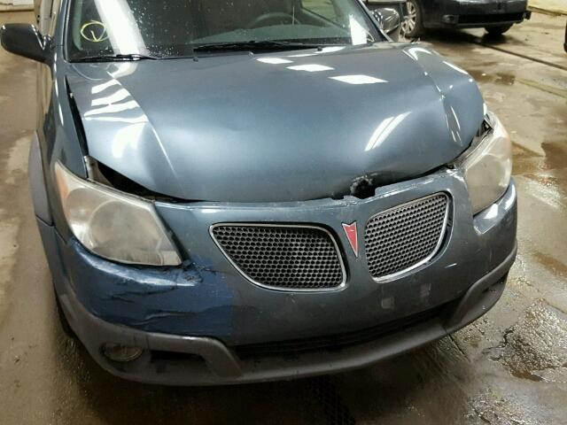 5Y2SL65897Z437387 - 2007 PONTIAC VIBE BLUE photo 9