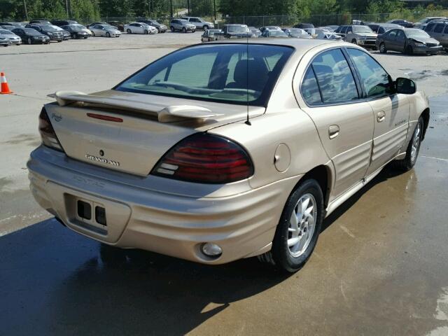 1G2NF52TX1M607160 - 2001 PONTIAC GRAND AM S BROWN photo 4