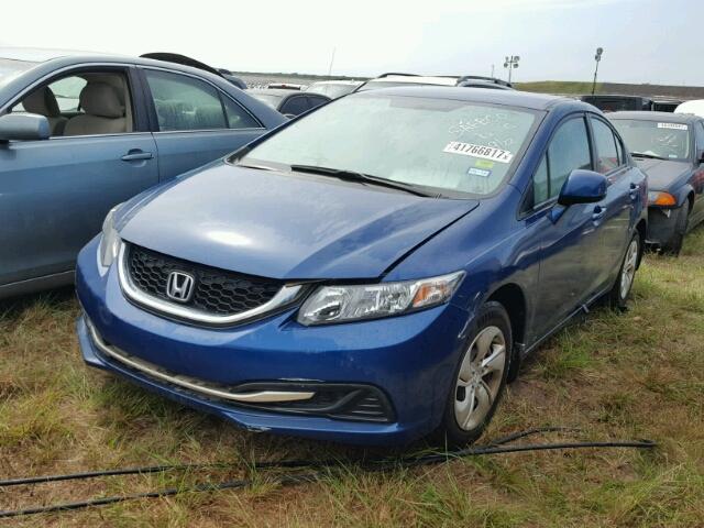 2HGFB2F5XDH505811 - 2013 HONDA CIVIC TEAL photo 2