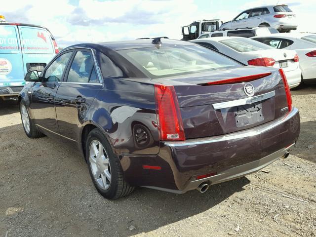 1G6DG577690119250 - 2009 CADILLAC CTS PURPLE photo 3