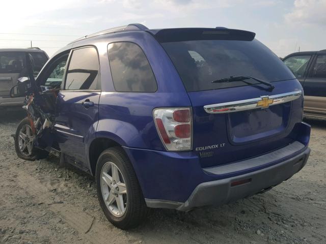 2CNDL63F766082199 - 2006 CHEVROLET EQUINOX LT BLUE photo 3