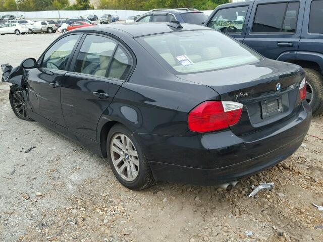 WBAVC93517KX60913 - 2007 BMW 328 BLACK photo 3