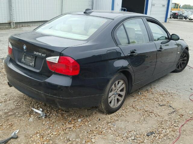 WBAVC93517KX60913 - 2007 BMW 328 BLACK photo 4