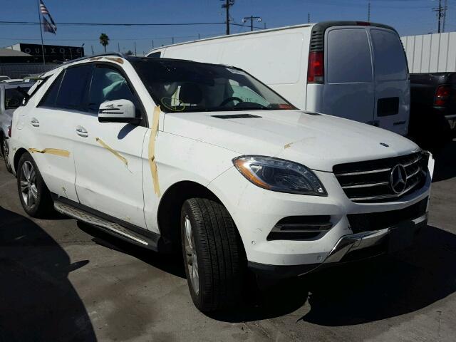 4JGDA5JBXEA310729 - 2014 MERCEDES-BENZ ML WHITE photo 1