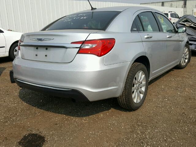 1C3CCBBB5CN278290 - 2012 CHRYSLER 200 TOURIN SILVER photo 4