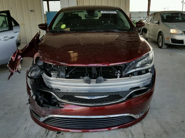 1C3CCCABXFN636026 - 2015 CHRYSLER 200 LIMITE RED photo 10