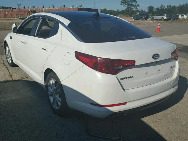 5XXGN4A75DG170720 - 2013 KIA OPTIMA EX WHITE photo 3