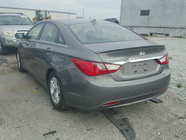 5NPEB4AC9DH603585 - 2013 HYUNDAI SONATA GLS GRAY photo 3