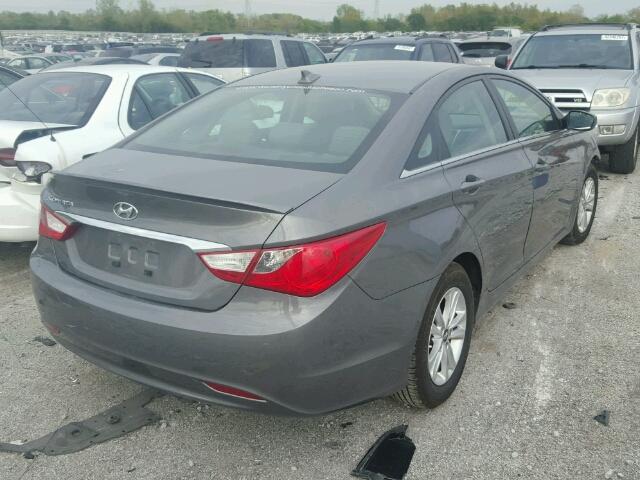 5NPEB4AC9DH603585 - 2013 HYUNDAI SONATA GLS GRAY photo 4