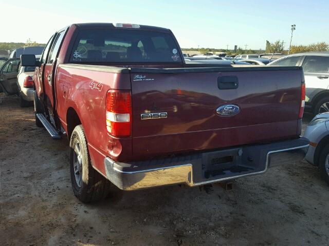 1FTRW14W76KD73818 - 2006 FORD F150 RED photo 3