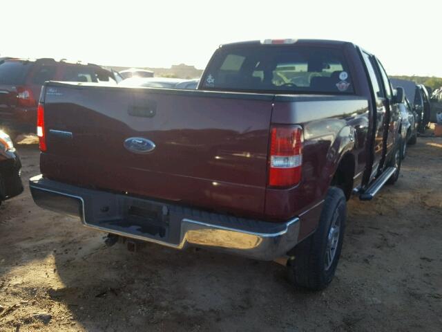 1FTRW14W76KD73818 - 2006 FORD F150 RED photo 4