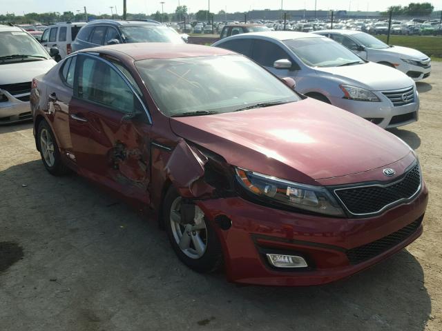 5XXGM4A78EG310845 - 2014 KIA OPTIMA LX RED photo 1