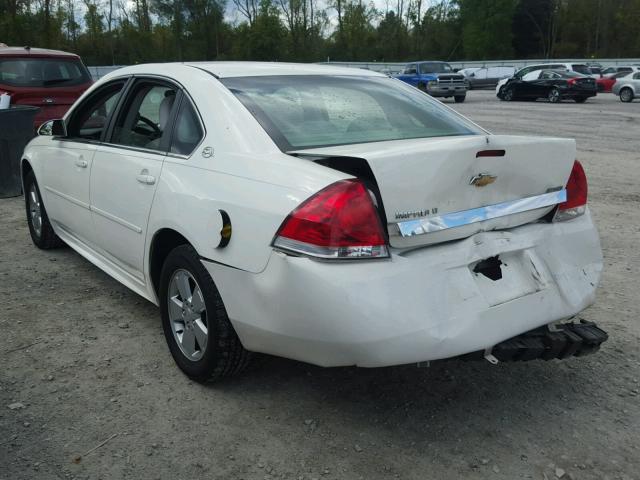 2G1WT57K991123795 - 2009 CHEVROLET IMPALA 1LT WHITE photo 3