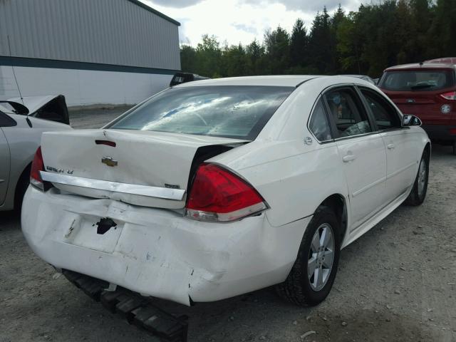 2G1WT57K991123795 - 2009 CHEVROLET IMPALA 1LT WHITE photo 4