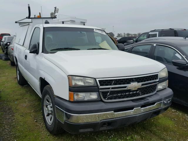 1GCEC14X87Z145884 - 2007 CHEVROLET SILVERADO WHITE photo 1