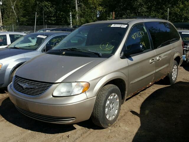 2C4GP44303R318538 - 2003 CHRYSLER TOWN & COU BEIGE photo 2