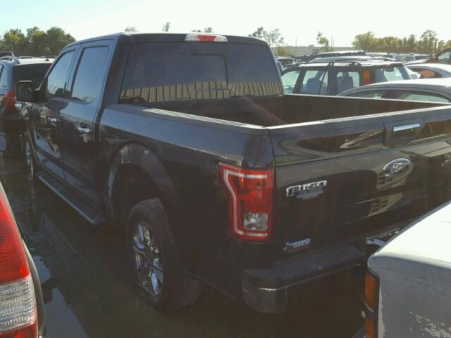 1FTEW1CF3FKE38891 - 2015 FORD F150 SUPER BLACK photo 3