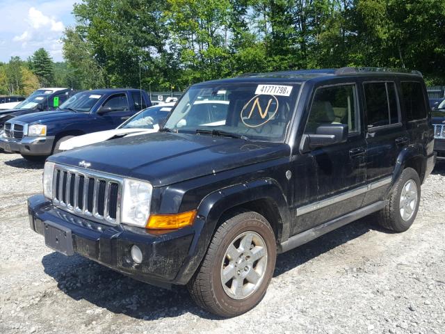 1J8HG582X6C168455 - 2006 JEEP COMMANDER BLACK photo 2