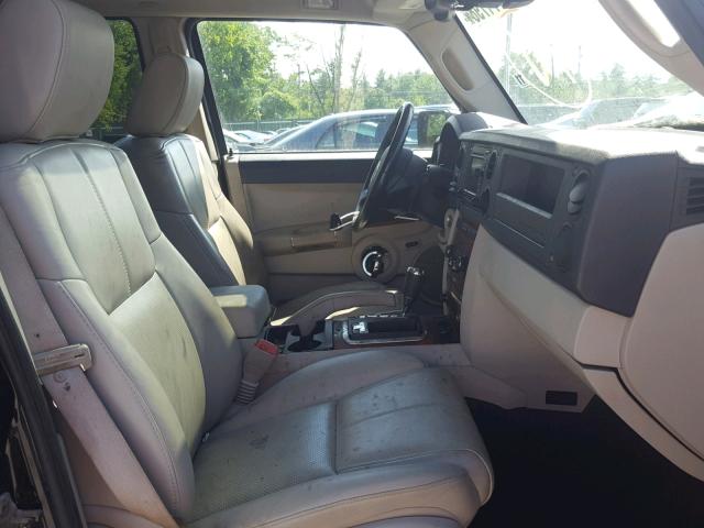 1J8HG582X6C168455 - 2006 JEEP COMMANDER BLACK photo 5