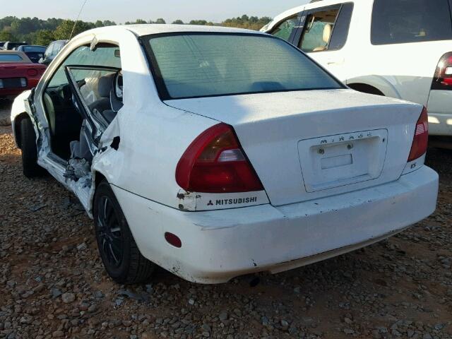 JA3AY26C91U048776 - 2001 MITSUBISHI MIRAGE ES WHITE photo 3