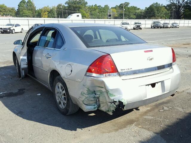 2G1WS551869405128 - 2006 CHEVROLET IMPALA POL SILVER photo 3