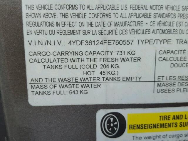 4YDF36124FE760557 - 2015 KEYSTONE AVALANCHE ბეჟი ფოტო 10