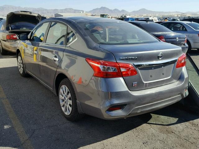 3N1AB7AP4GY303739 - 2016 NISSAN SENTRA S GRAY photo 3