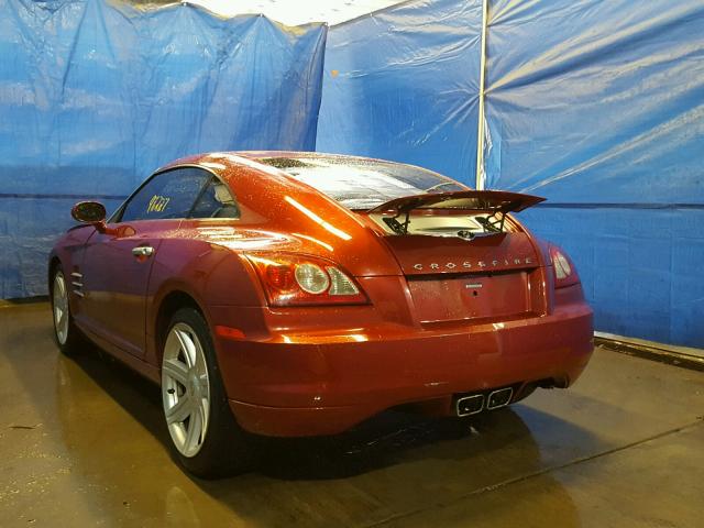 1C3AN69L54X021983 - 2004 CHRYSLER CROSSFIRE RED photo 3