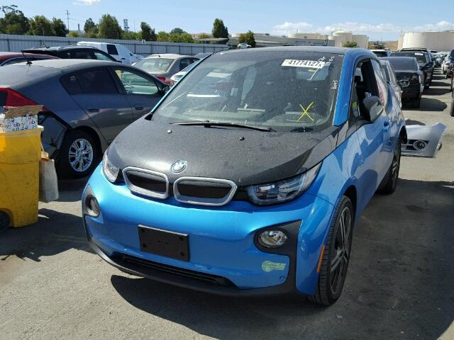 WBY1Z8C55HV889567 - 2017 BMW I3 REX BLUE photo 2